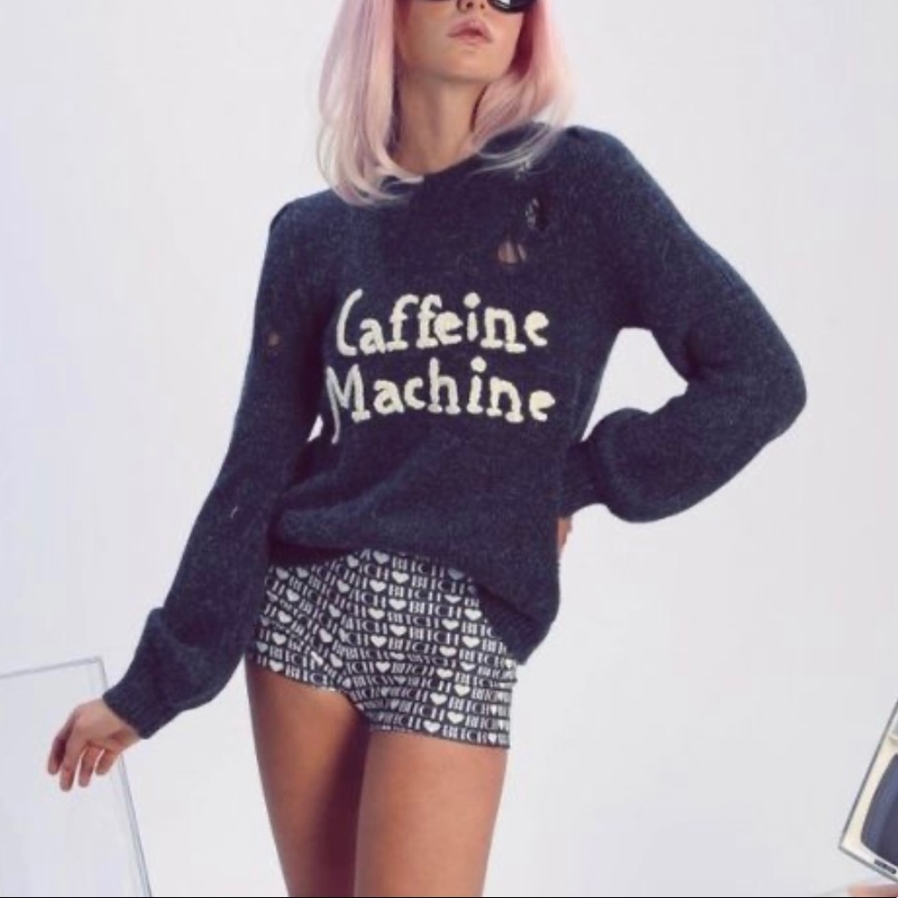 Wildfox Couture Caffeine Machine Misty Sweater